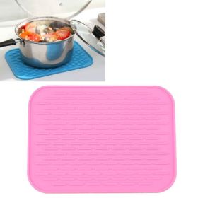 Household European Pot Pad Table Waterproof Phone Pad (Color: pink, Type: Insulation Mat)